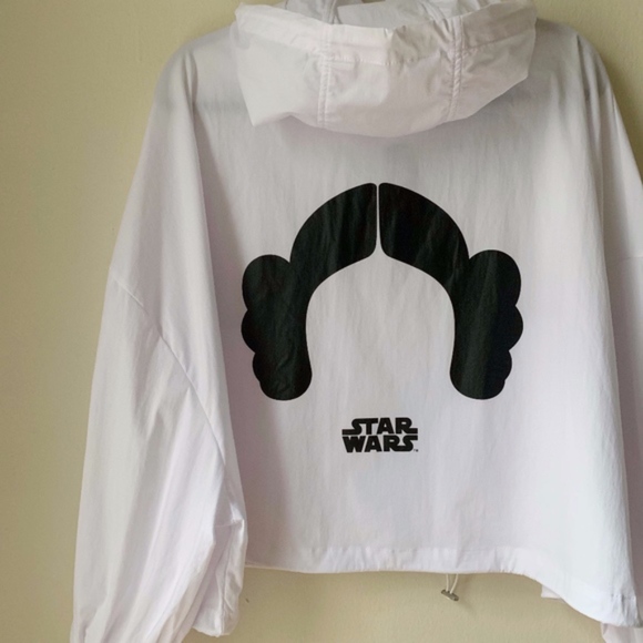 Zara Nwt White Star Wars Rain Jacket Ub 